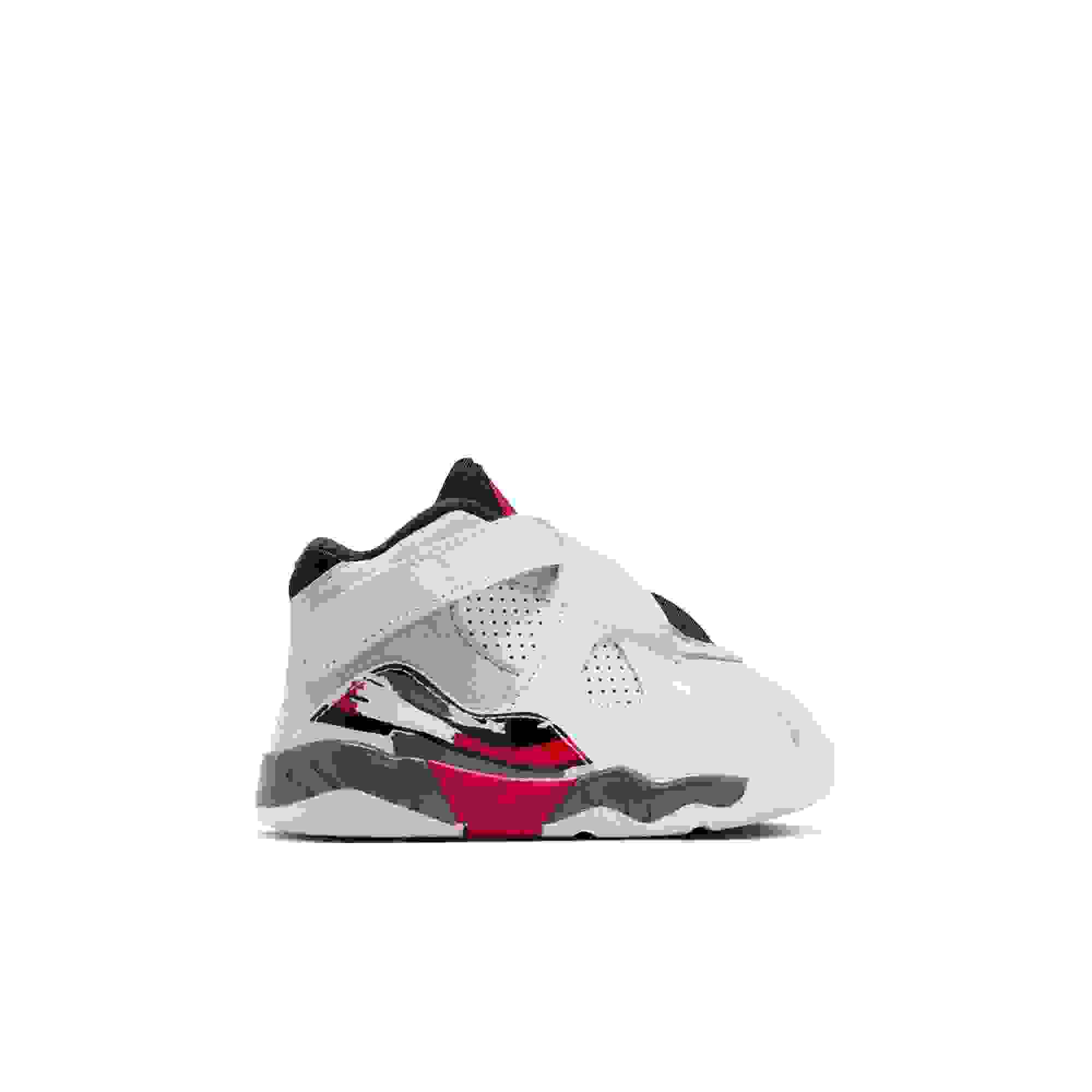 Jordan 8 Retro Toddler Kids' "White and True Red" Shoe